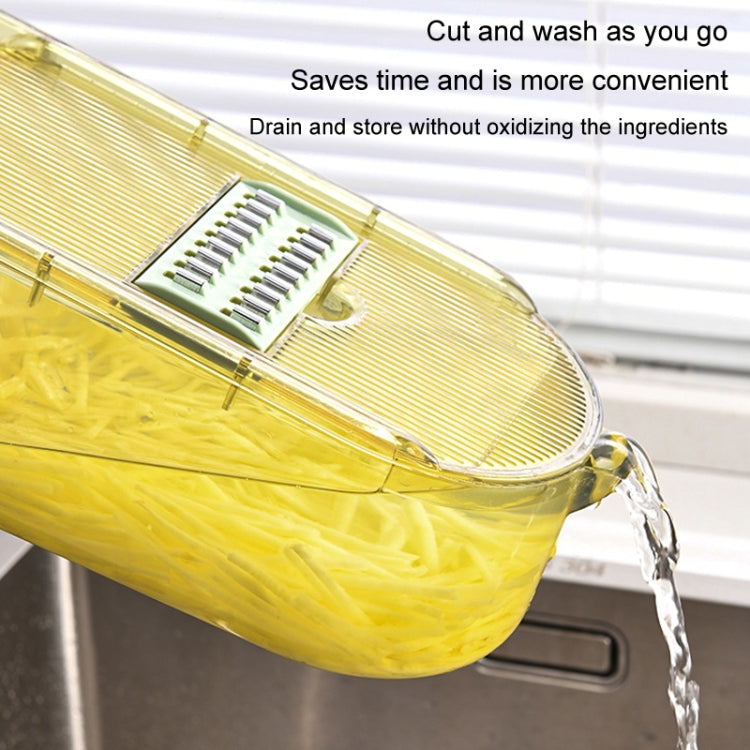 Kitchen Fruit Vegetable Shredder With Hand Guard Potato Cucumber Slicing Shredding Cutter, Style: 3 Blades Set by bashfashion