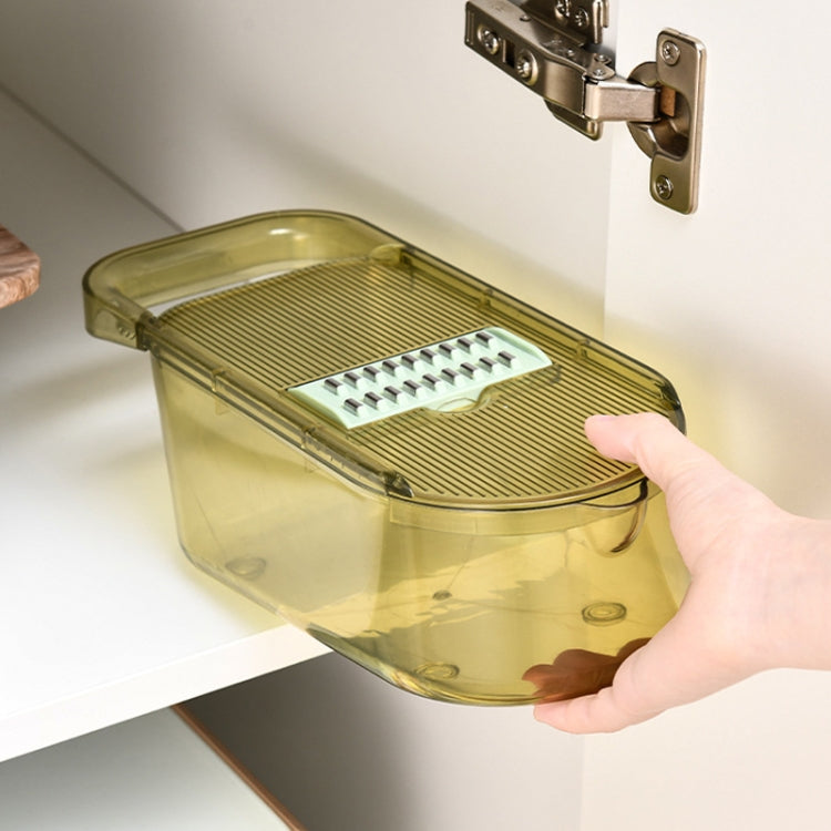 Kitchen Fruit Vegetable Shredder With Hand Guard Potato Cucumber Slicing Shredding Cutter, Style: 3 Blades Set by bashfashion