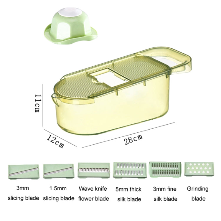 Kitchen Fruit Vegetable Shredder With Hand Guard Potato Cucumber Slicing Shredding Cutter, Style: 3 Blades Set by bashfashion