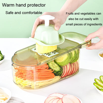 Kitchen Fruit Vegetable Shredder With Hand Guard Potato Cucumber Slicing Shredding Cutter, Style: 3 Blades Set by bashfashion