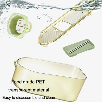Kitchen Fruit Vegetable Shredder With Hand Guard Potato Cucumber Slicing Shredding Cutter, Style: 3 Blades Set by bashfashion