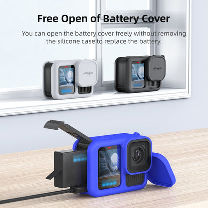 For GoPro HERO13 Black AMagisn Silicone Case Protective Cover(Black) by aMagisn