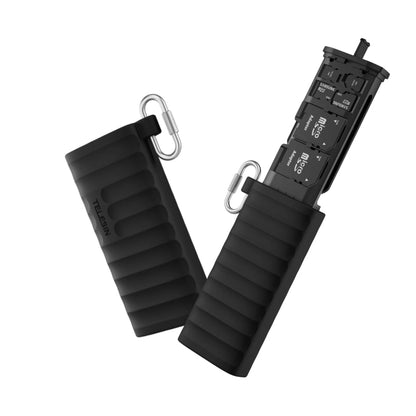 TELESIN USB-C / Type-C 2-in-1 SD / TF Card Reader Storage Box for Smartphones PC Camera by TELESIN