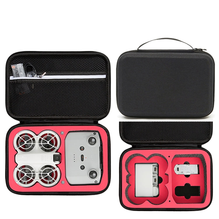 For DJI Neo Fly More Combo Carrying Case Handbag Protective Box(Black + Red Inner) by bashfashion