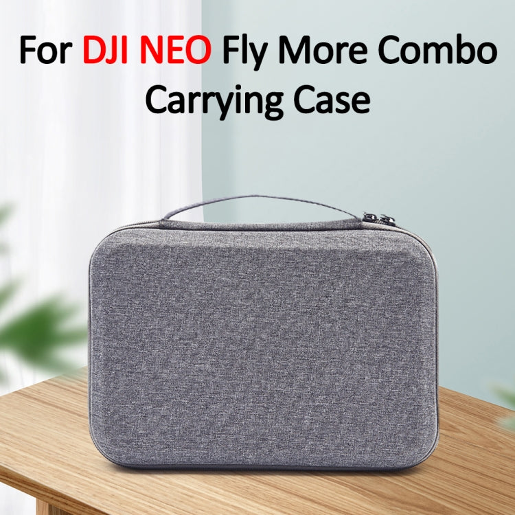 For DJI Neo Fly More Combo Carrying Case Handbag Protective Box(Gray + Red Inner) by bashfashion