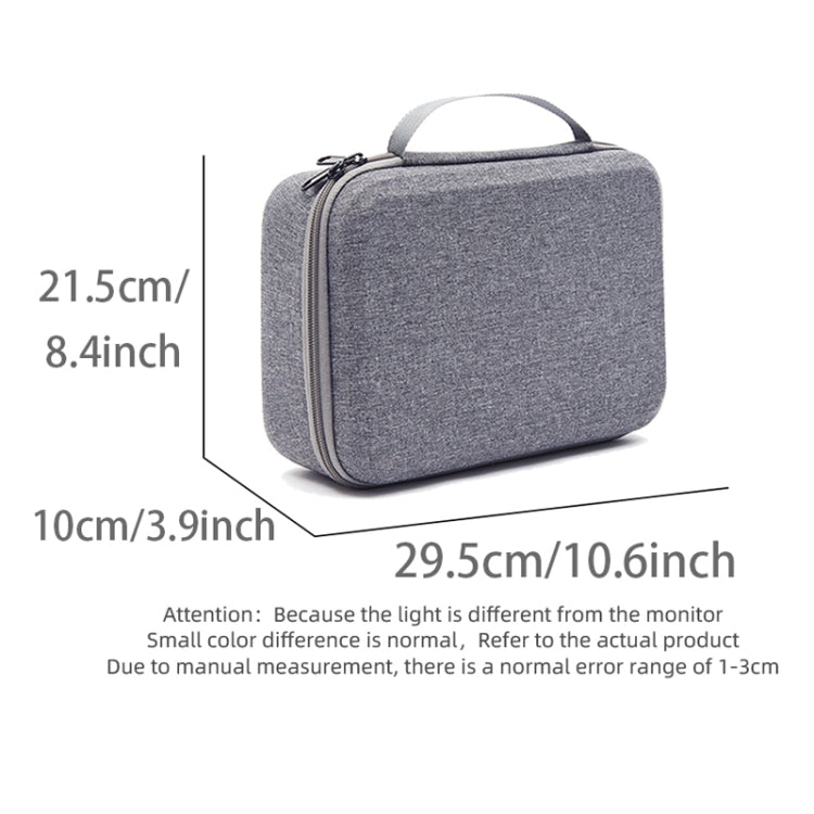 For DJI Neo Fly More Combo Carrying Case Handbag Protective Box(Gray + Black Inner) by bashfashion