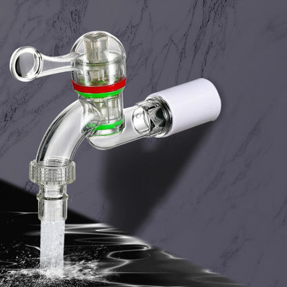 2pcs 6-points 25mm Plastic Transparent Faucet Household Anti-freezing Water Catch Hose by bashfashion