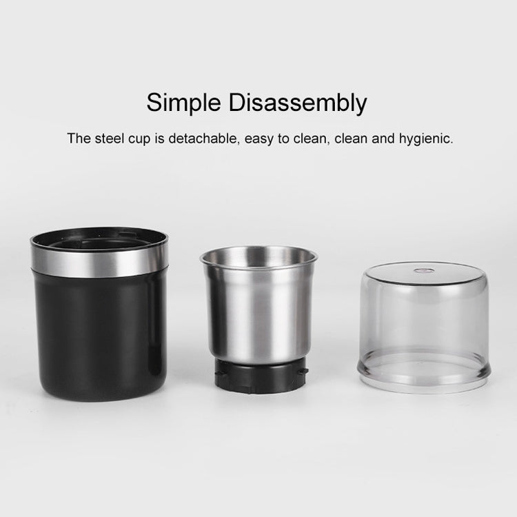 Single Cup Cross Knife Small Electric Grinder Coffee Bean Grains Fine Grinding Powder Machine EU Plug by bashfashion