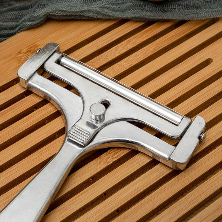 Cheese Slicer Adjustable Thickness Butter Cutter Stainless Steel Wire Scraper by bashfashion