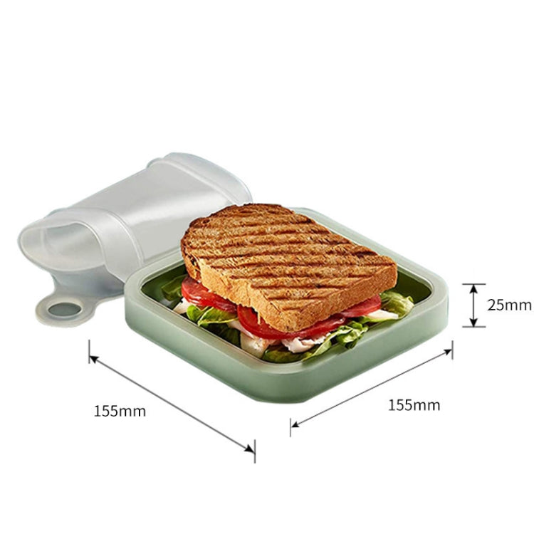 Portable Sandwich Toast Fresh Lunch Box Household Bento Holder(301-500ml) by bashfashion