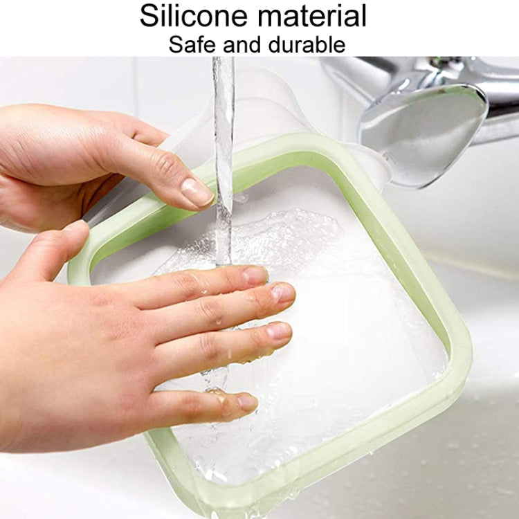 Portable Sandwich Toast Fresh Lunch Box Household Bento Holder(301-500ml) by bashfashion