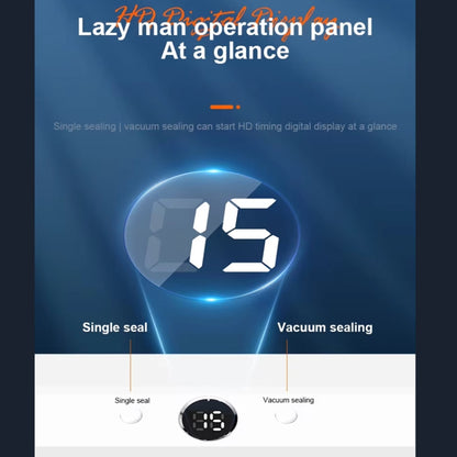 Food Vacuum Sealer Machine 60KPA Suction, Single / Vacuum Seal Modes With 10 Vacuum Bags EU Plug(White) by bashfashion