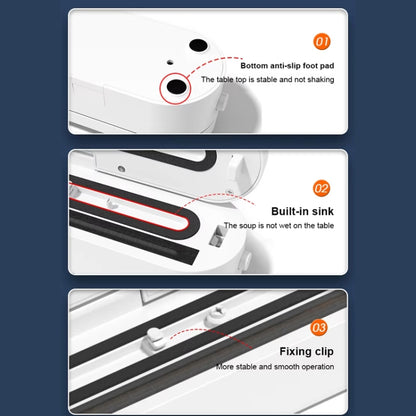 Food Vacuum Sealer Machine 60KPA Suction, Single / Vacuum Seal Modes With 10 Vacuum Bags EU Plug(White) by bashfashion