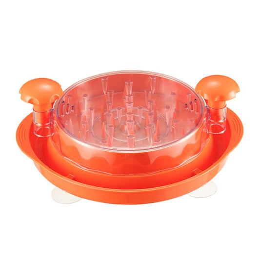 Bottom Suction Cup Multi-Functional Chicken Breast Salad Shredder Manual Meat Grinder(Orange) by bashfashion