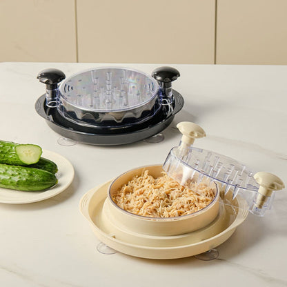 Bottom Suction Cup Multi-Functional Chicken Breast Salad Shredder Manual Meat Grinder(Orange) by bashfashion