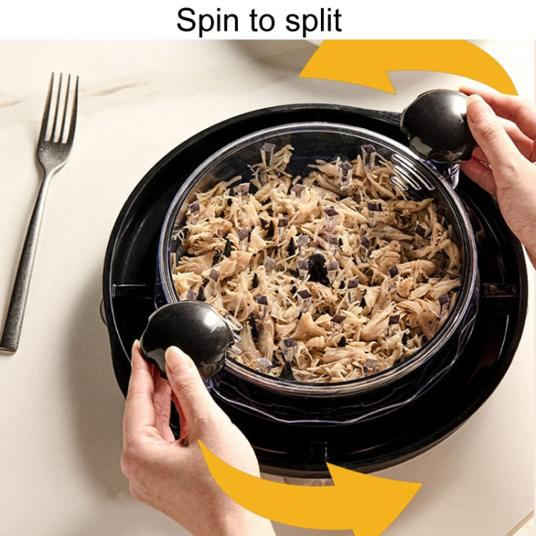 Bottom Suction Cup Multi-Functional Chicken Breast Salad Shredder Manual Meat Grinder(Orange) by bashfashion