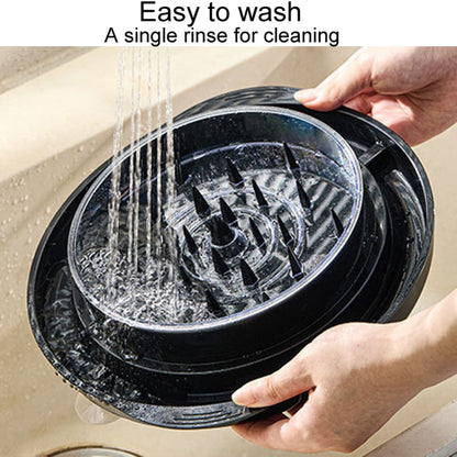 Bottom Suction Cup Multi-Functional Chicken Breast Salad Shredder Manual Meat Grinder(Orange) by bashfashion