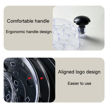 Bottom Suction Cup Multi-Functional Chicken Breast Salad Shredder Manual Meat Grinder(Orange) by bashfashion