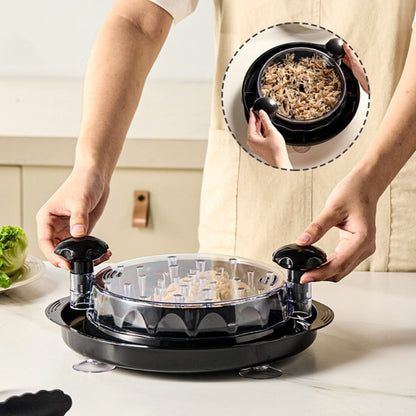 Bottom Suction Cup Multi-Functional Chicken Breast Salad Shredder Manual Meat Grinder(Orange) by bashfashion