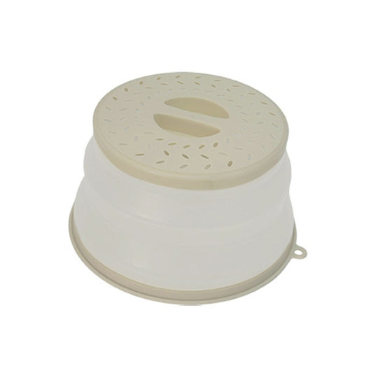 Kitchen Foldable Microwave Oven Splash Guard Household Multifunctional Food Preservation Cover, Style: Small White by bashfashion