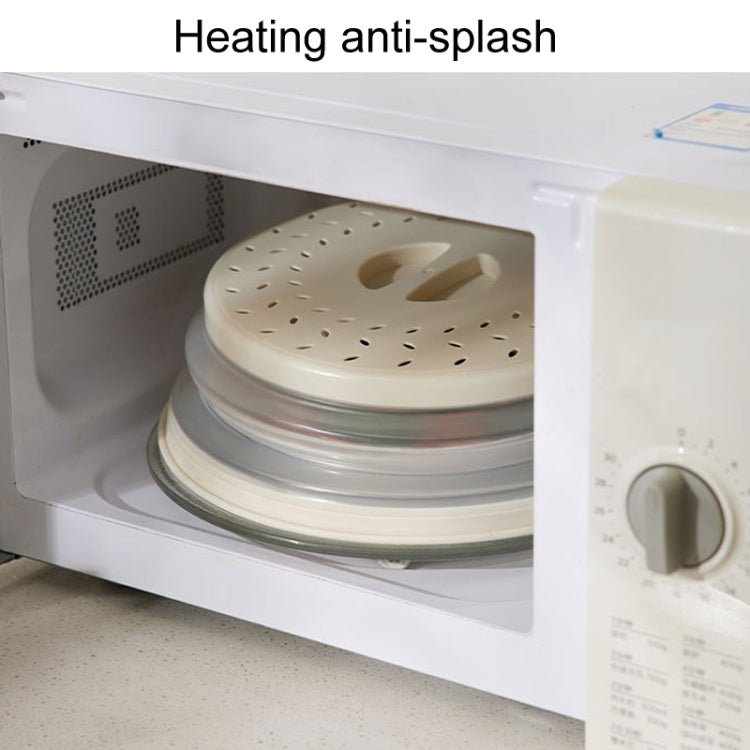 Kitchen Foldable Microwave Oven Splash Guard Household Multifunctional Food Preservation Cover, Style: Small White by bashfashion