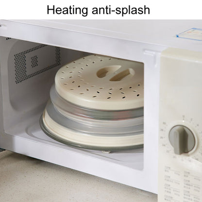 Kitchen Foldable Microwave Oven Splash Guard Household Multifunctional Food Preservation Cover, Style: Small White by bashfashion