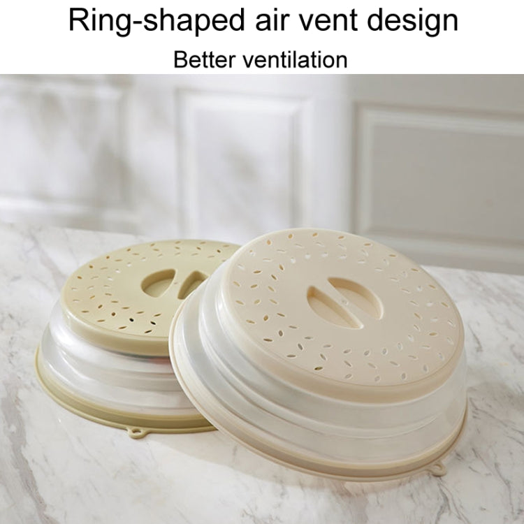 Kitchen Foldable Microwave Oven Splash Guard Household Multifunctional Food Preservation Cover, Style: Small White by bashfashion