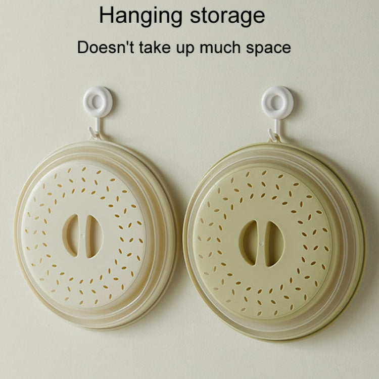 Kitchen Foldable Microwave Oven Splash Guard Household Multifunctional Food Preservation Cover, Style: Small White by bashfashion