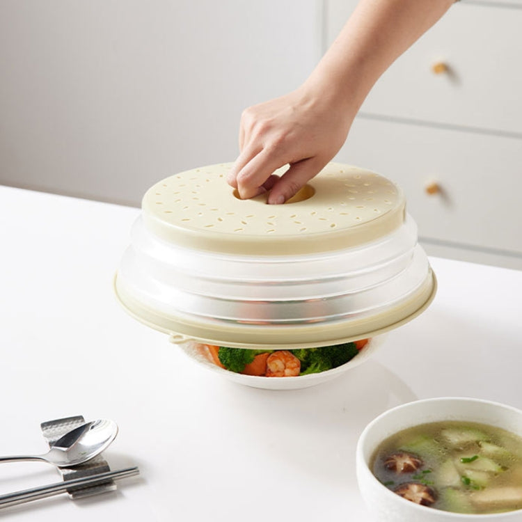 Kitchen Foldable Microwave Oven Splash Guard Household Multifunctional Food Preservation Cover, Style: Small White by bashfashion