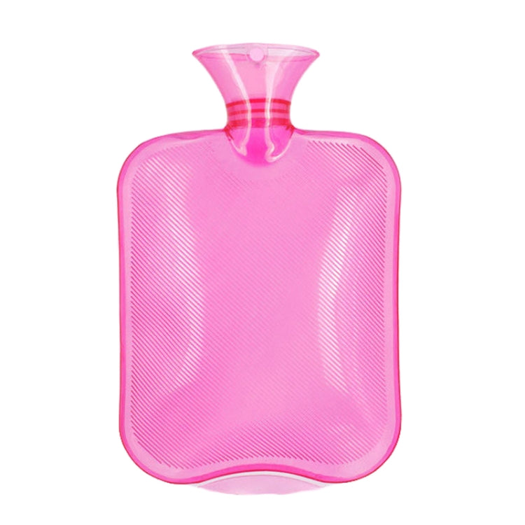 Clear PVC Thick Warm Water Bag Hand Warmer Girls Pocket Warmer Hot Water Bag, Color: 1000ml Pink by bashfashion