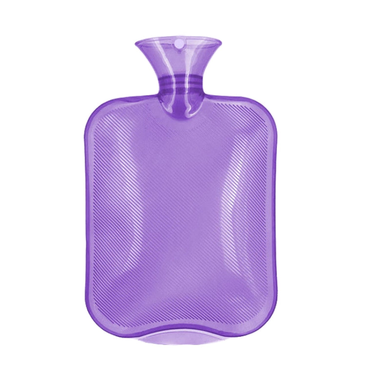 Clear PVC Thick Warm Water Bag Hand Warmer Girls Pocket Warmer Hot Water Bag, Color: 1000ml Purple by bashfashion
