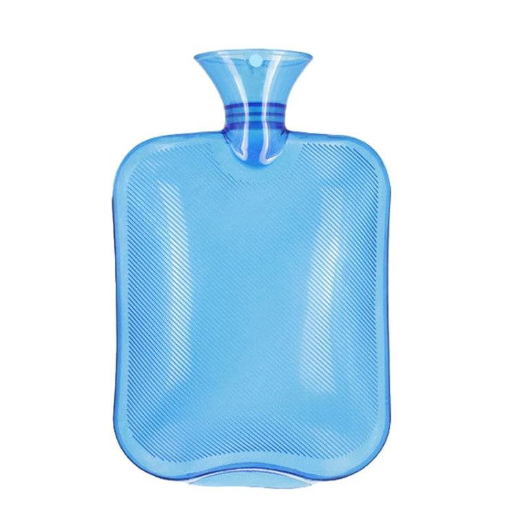 Clear PVC Thick Warm Water Bag Hand Warmer Girls Pocket Warmer Hot Water Bag, Color: 1000ml Blue by bashfashion