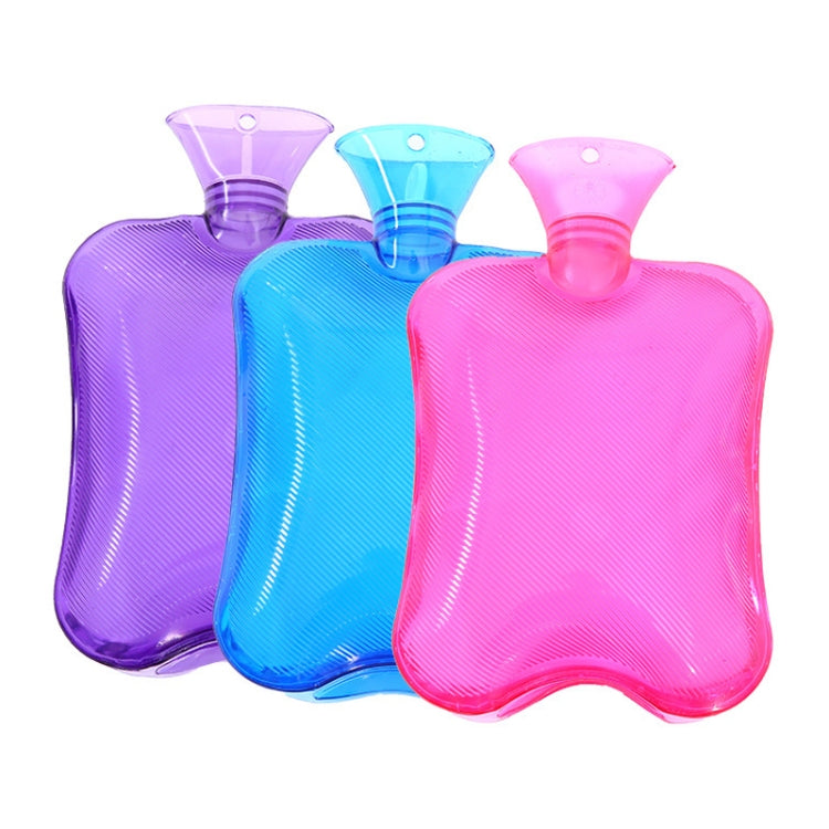 Clear PVC Thick Warm Water Bag Hand Warmer Girls Pocket Warmer Hot Water Bag, Color: 1000ml Pink by bashfashion