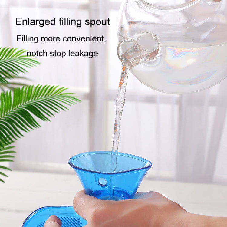 Clear PVC Thick Warm Water Bag Hand Warmer Girls Pocket Warmer Hot Water Bag, Color: 2000ml Blue by bashfashion
