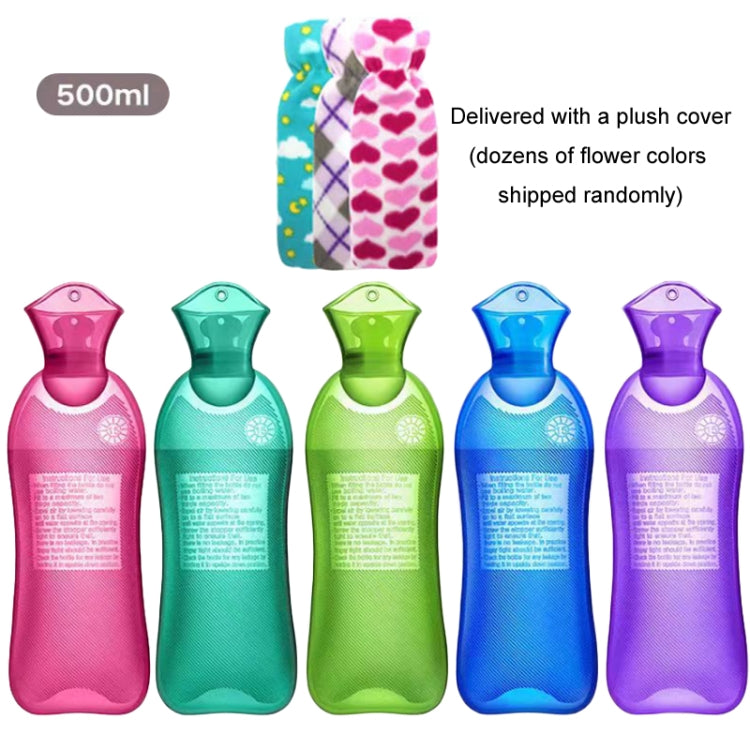 Long Strip Hot Water Bag PVC Explosion-proof Rubber Warm Water Bag Girls Winter Bed Warmer, Color: 1000ml Purple+Grey Cover by bashfashion