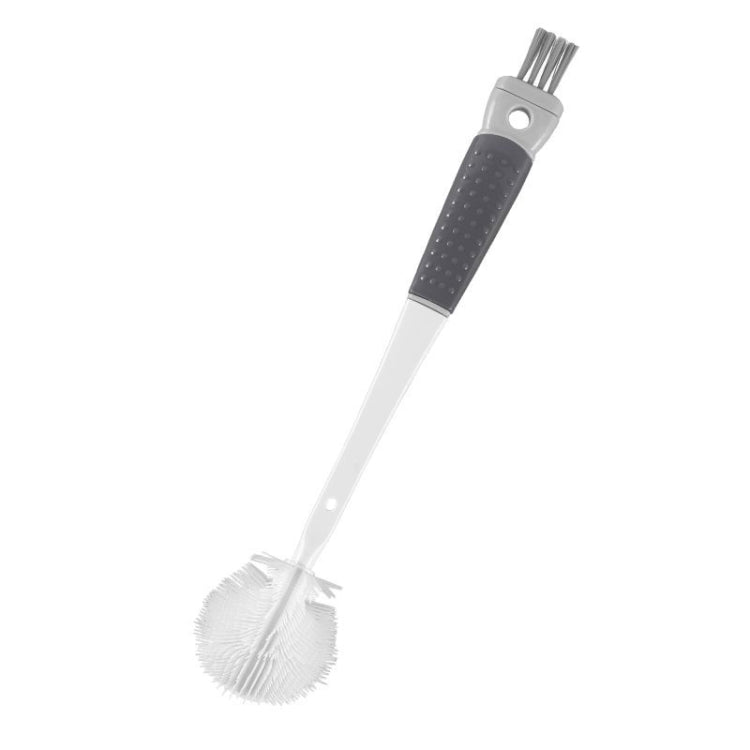 Multifunction Bottle Brush Long Handle Household Cup Washing Kettle Kitchen Cleaning Brush(Dark Grey) by bashfashion