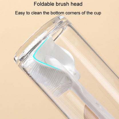 Multifunction Bottle Brush Long Handle Household Cup Washing Kettle Kitchen Cleaning Brush(Dark Grey) by bashfashion