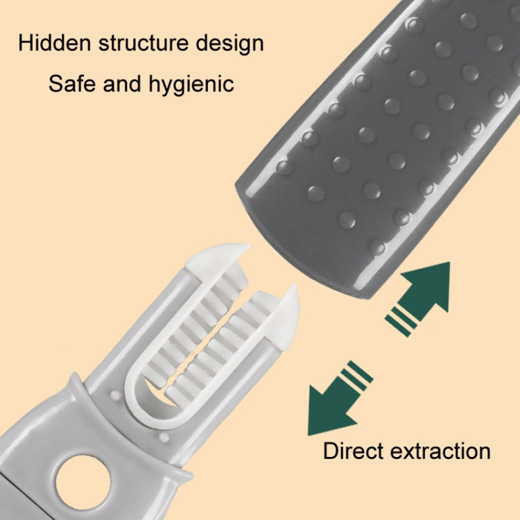 Multifunction Bottle Brush Long Handle Household Cup Washing Kettle Kitchen Cleaning Brush(White) by bashfashion