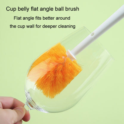 5 In 1 Multifunctional Cup Brush Long Carrot Washing Bottle Cup Lid Groove Cleaning Brush(Green) by bashfashion