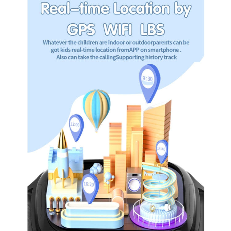 4G Kids Smart Phone Positioning Watch IP67 Waterproof / Video / Voice Calling(Blue) by bashfashion