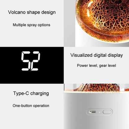 HX127 Mini Volcano Lava Aromatherapy Diffuser Small Household Atmosphere Humidifier, Color: White by bashfashion