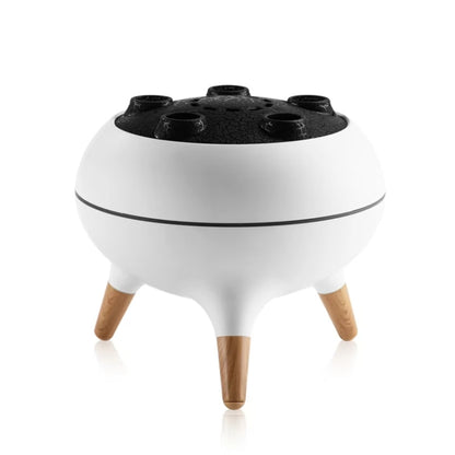 Dynamic Multi-Spray Aromatherapy Diffuser With Colorful Lights Remote Control Humidifier EU Plug(V80 Spit Circle Upgrade Model) by bashfashion