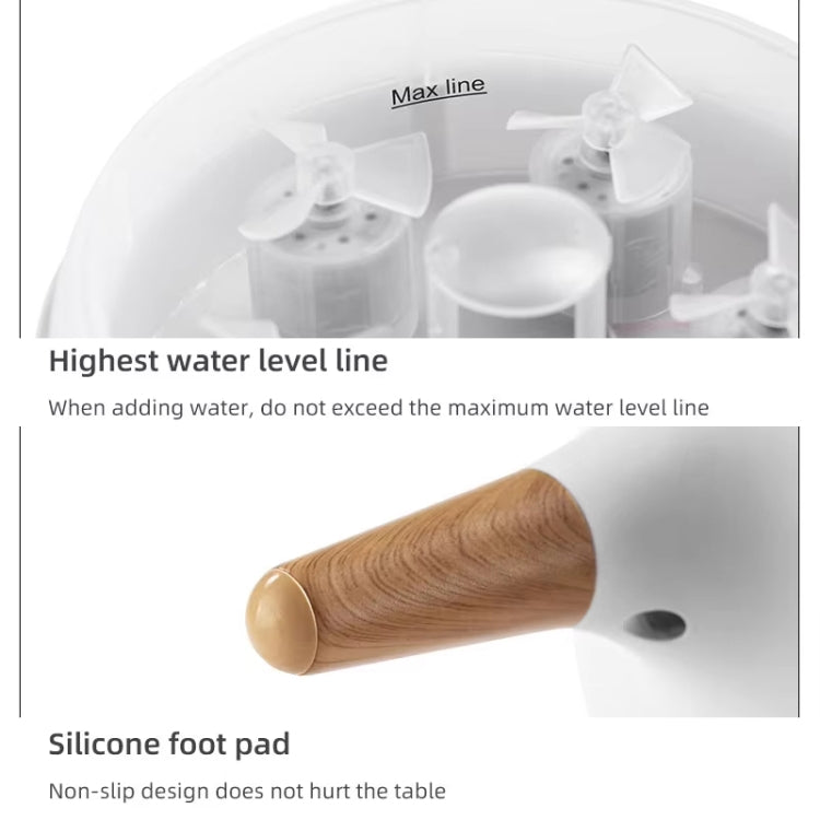 Dynamic Multi-Spray Aromatherapy Diffuser With Colorful Lights Remote Control Humidifier UK Plug(V80 Spit Circle Upgrade Model) by bashfashion