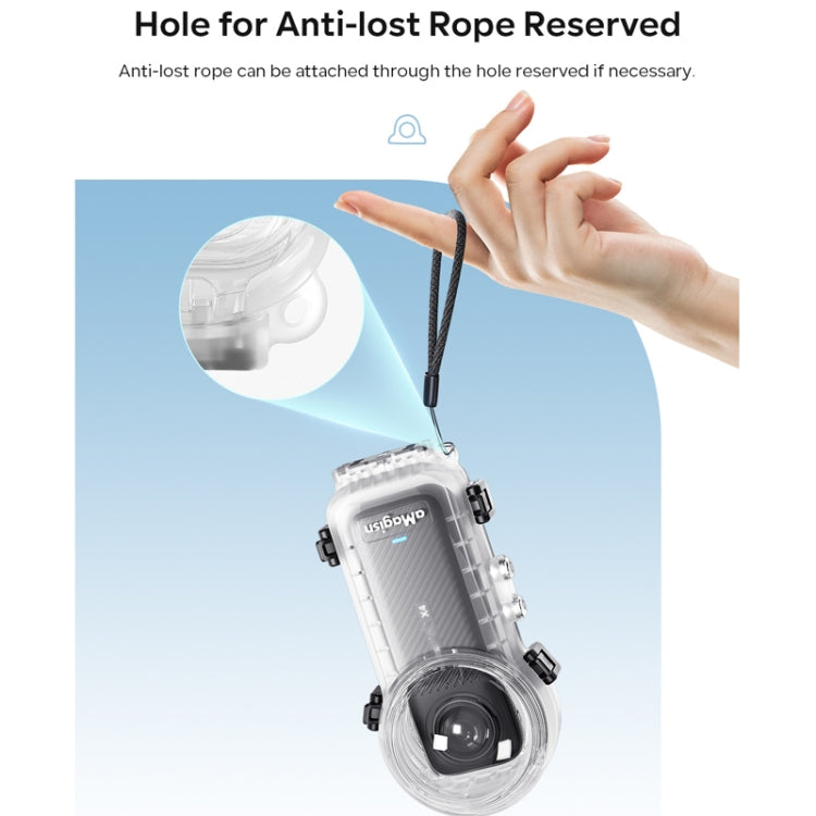 For Insta360 X4 aMagisn 50m Depth Waterproof Protective Case Quick Release Invisible Diving Cover by aMagisn