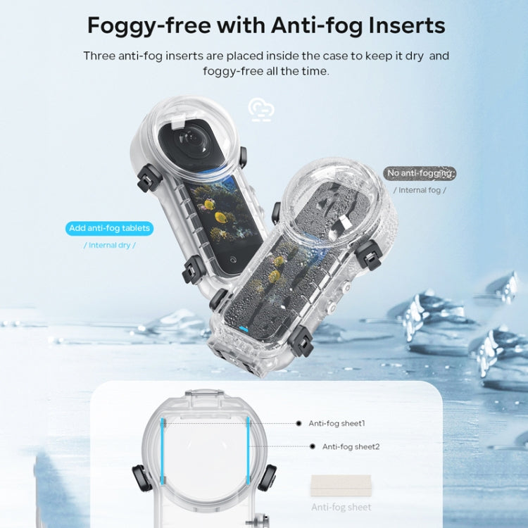 For Insta360 X4 aMagisn 50m Depth Waterproof Protective Case Quick Release Invisible Diving Cover by aMagisn