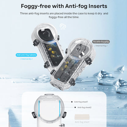 For Insta360 X4 aMagisn 50m Depth Waterproof Protective Case Quick Release Invisible Diving Cover by aMagisn