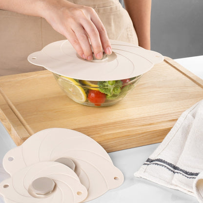 9 inch Household Vacuum Self-Priming Sealed Silicone Freshness Lid Kitchen Rice Cover by bashfashion