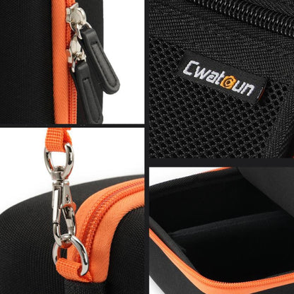 Cwatcun D156 Large Portable Storage Bag Small Microslice Hard Shell Camera Bag(Black) by Cwatcun