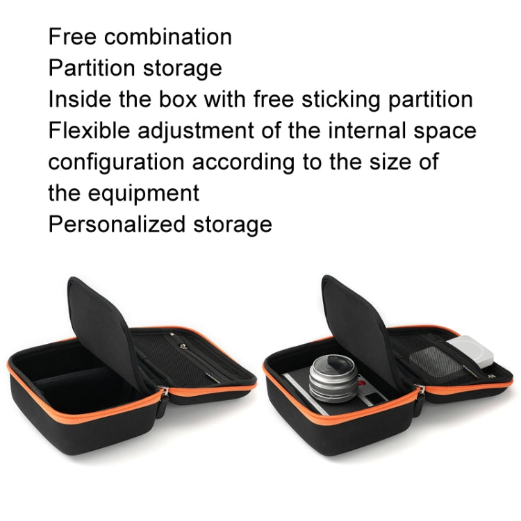 Cwatcun D156 Large Portable Storage Bag Small Microslice Hard Shell Camera Bag(Black) by Cwatcun