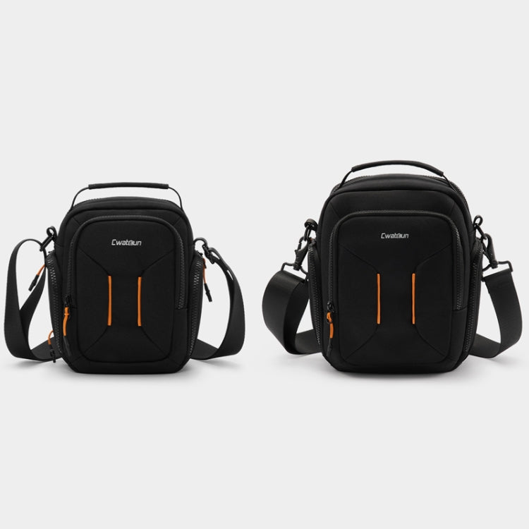 Cwatcun D140 Shoulder Crossbody Camera Storage Bag Shockproof Dropproof Leisure Outdoor Small Bag, Color: Large Black by Cwatcun